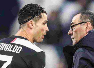 Juventus, Cristiano Ronaldo benedice il tridente. Messaggio chiaro a Sarri