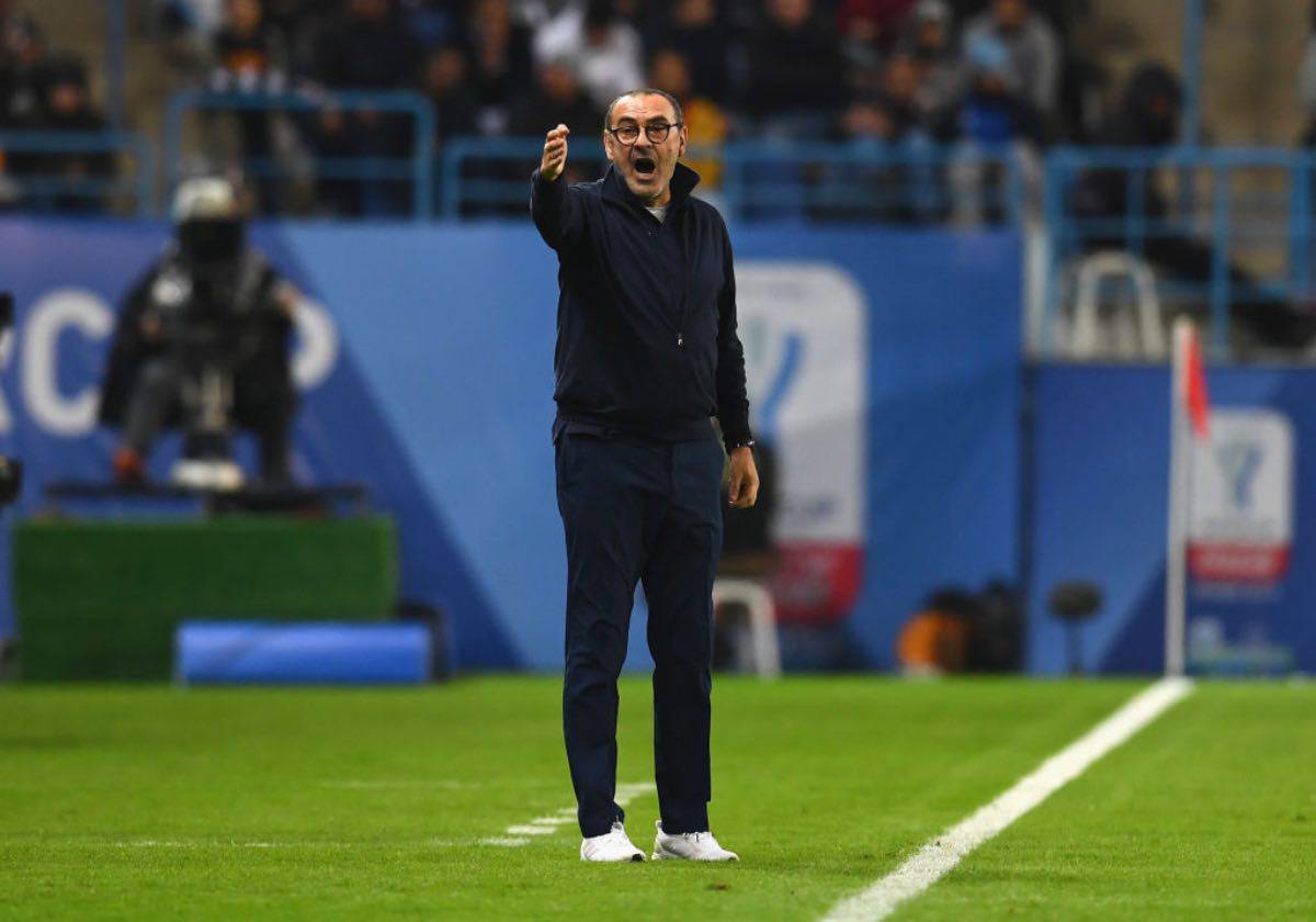 Supercoppa, Sarri: "Non penso a strascichi. Se la Lazio gioca così 8 mesi c'è poco da fare"