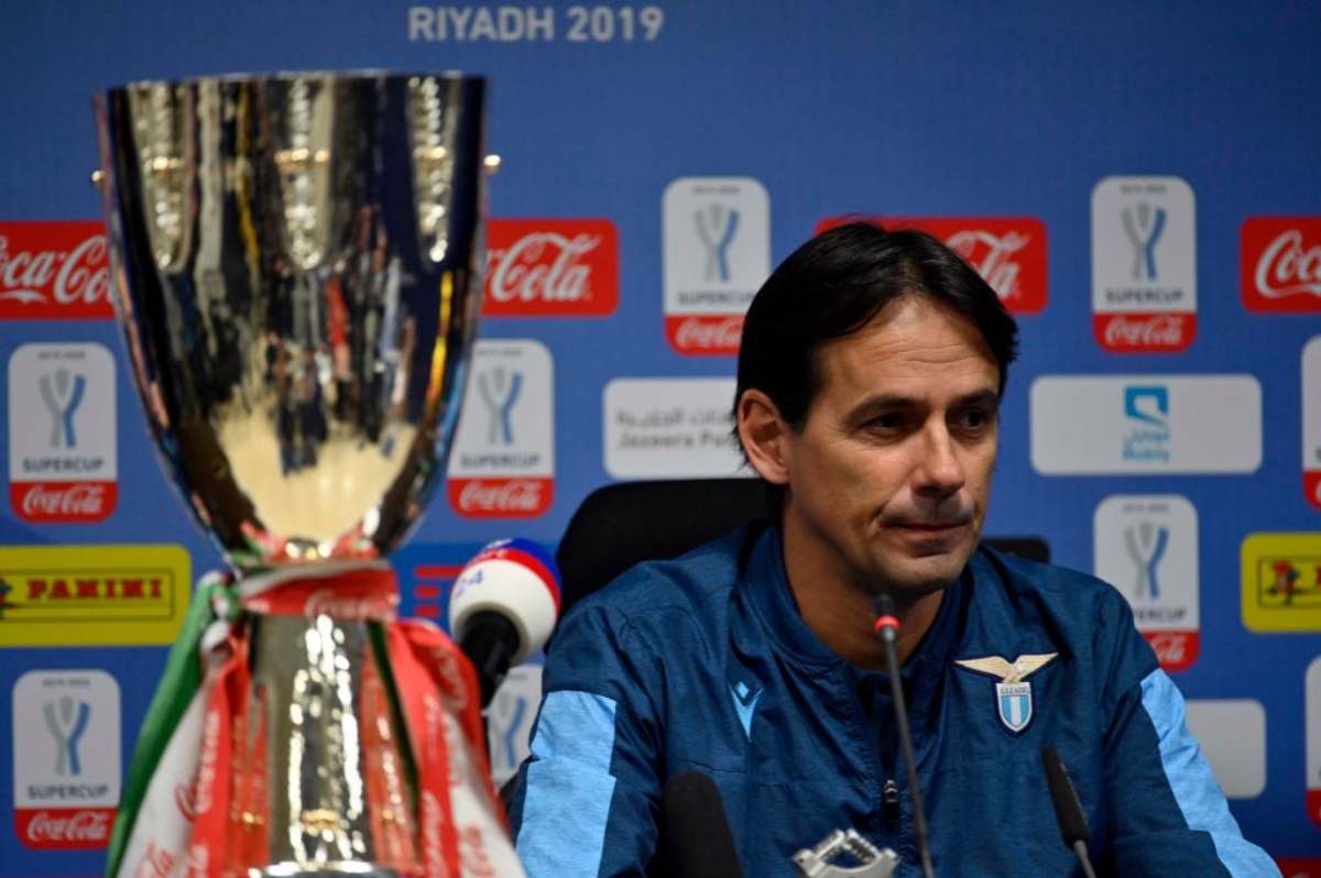 Simone Inzaghi parla in conferenza prima di Juventus-Lazio