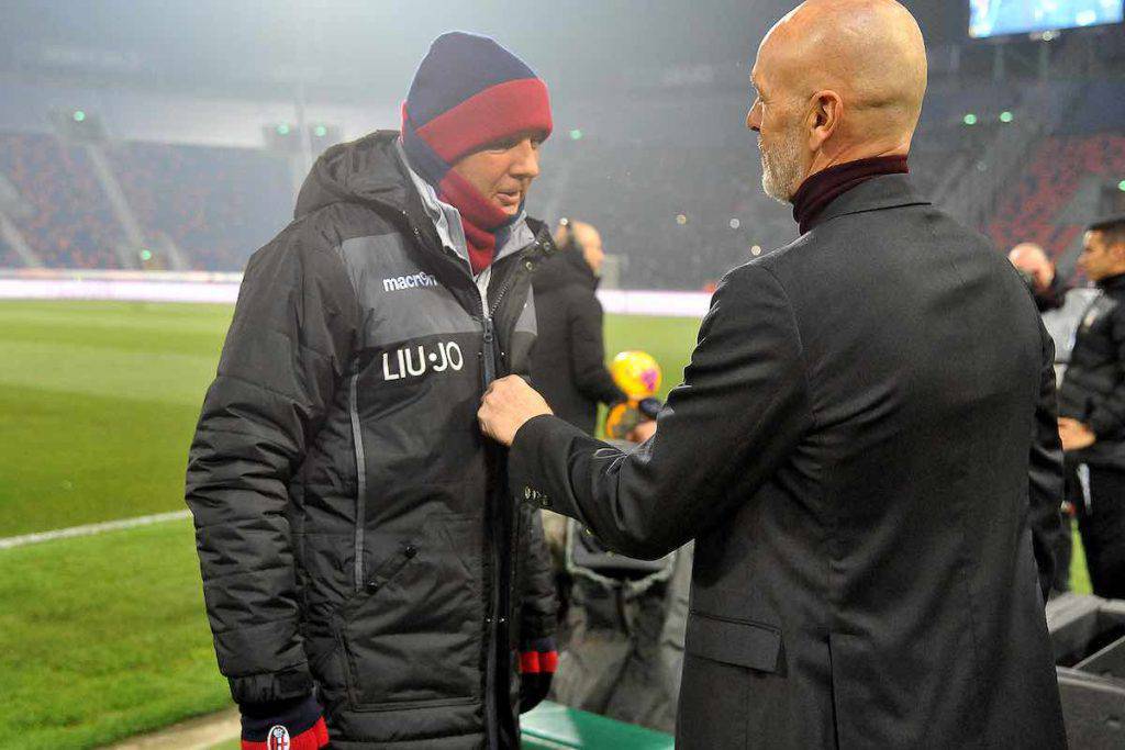 Pioli-Mihajlovic, abbraccio commovente