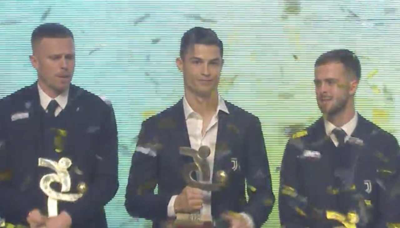 Cristiano Ronaldo deluso al Gran Galà del Calcio 