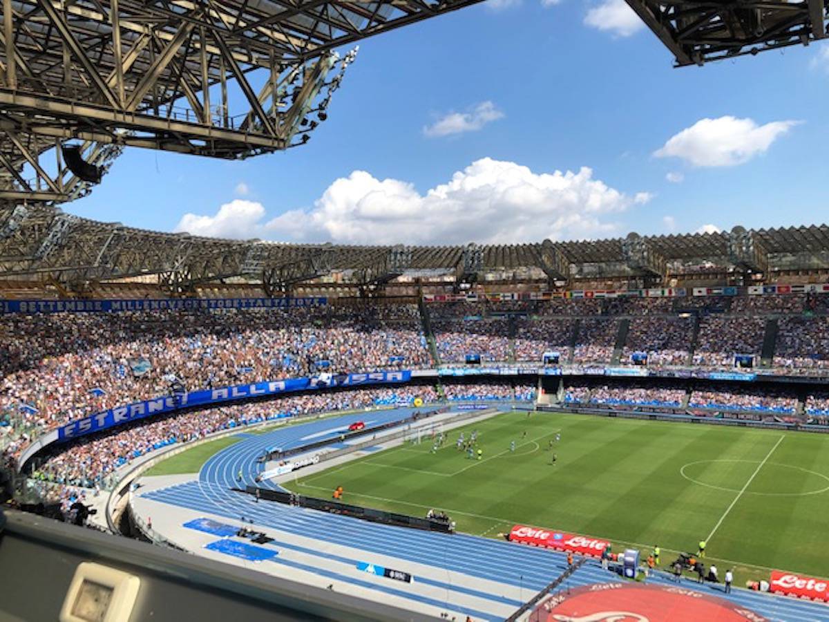 Lo stadio San Paolo di Napoli