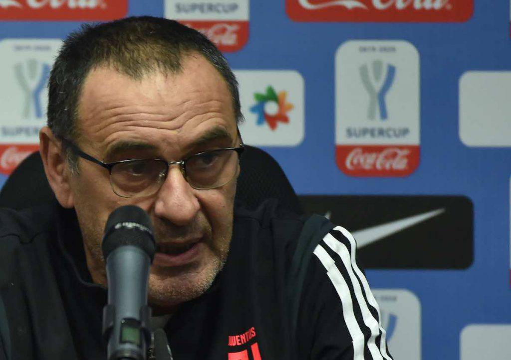 Conferenza stampa Sarri Juve-Udinese