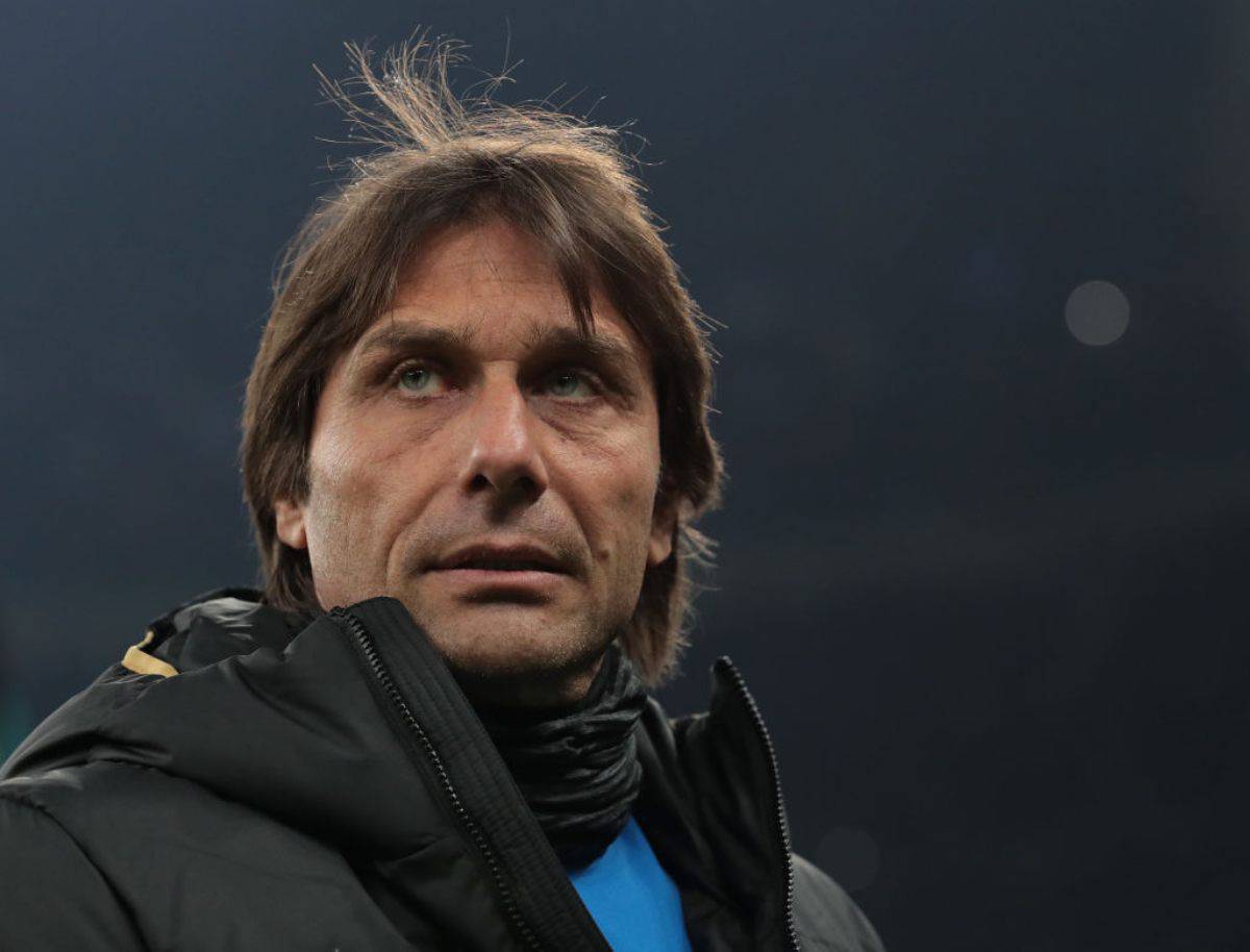 Antonio Conte in conferenza stampa prima di Lecce-Inter