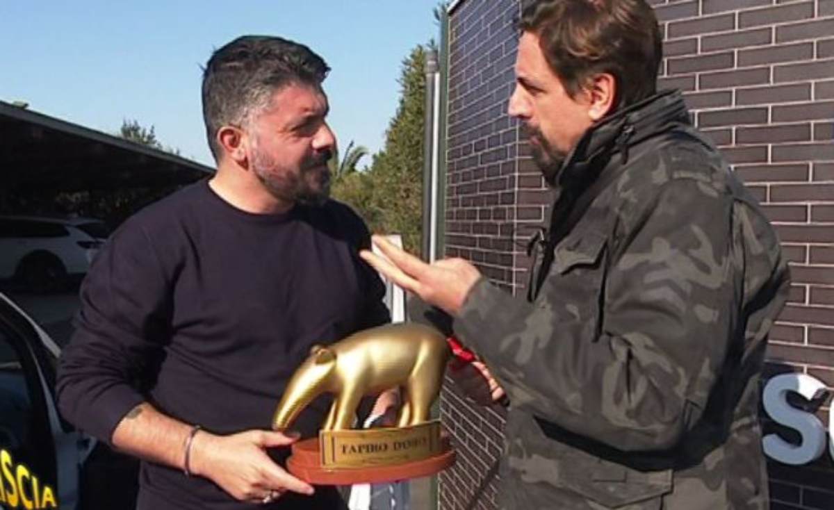 Napoli, Gattuso riceve il Tapiro d'Oro