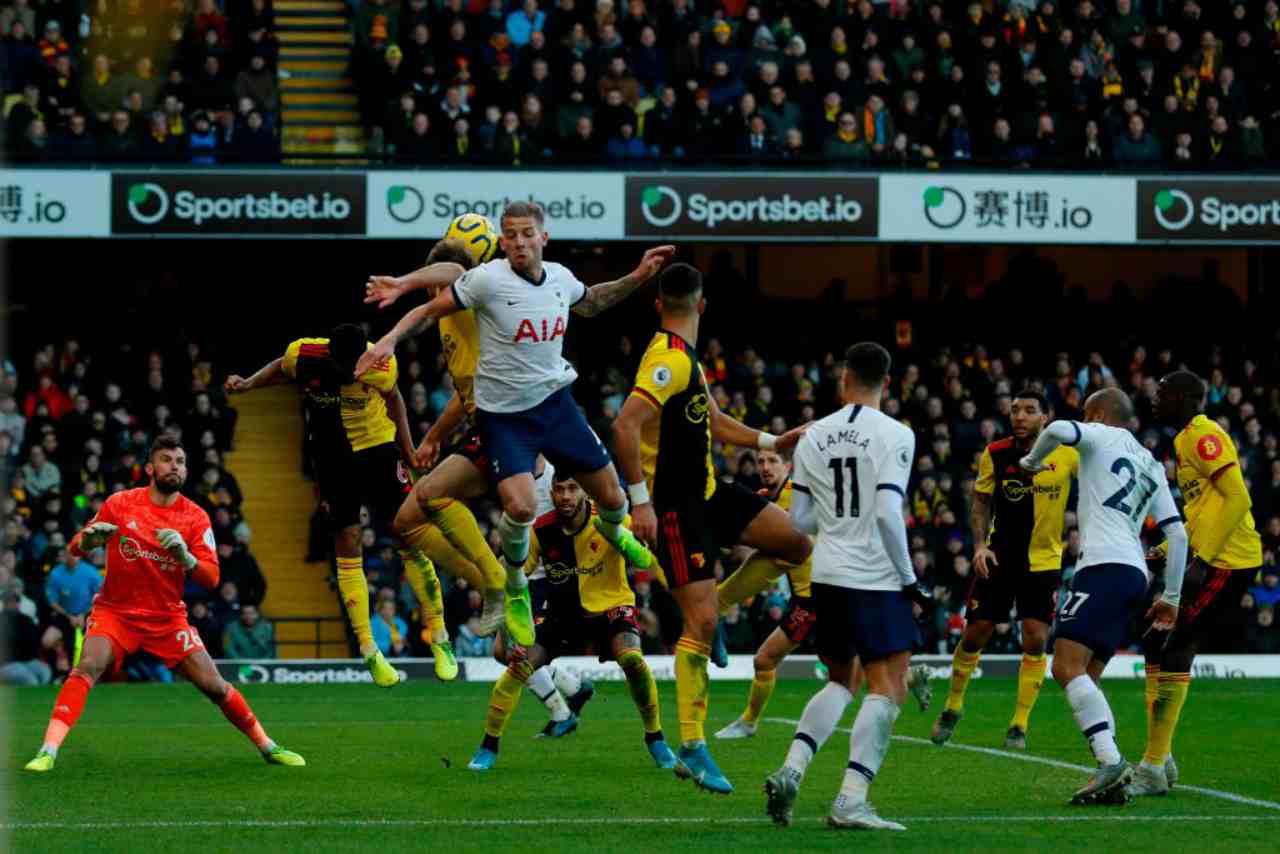 Premier League: il Watford ferma il Tottenham, Eriksen entra al 73'