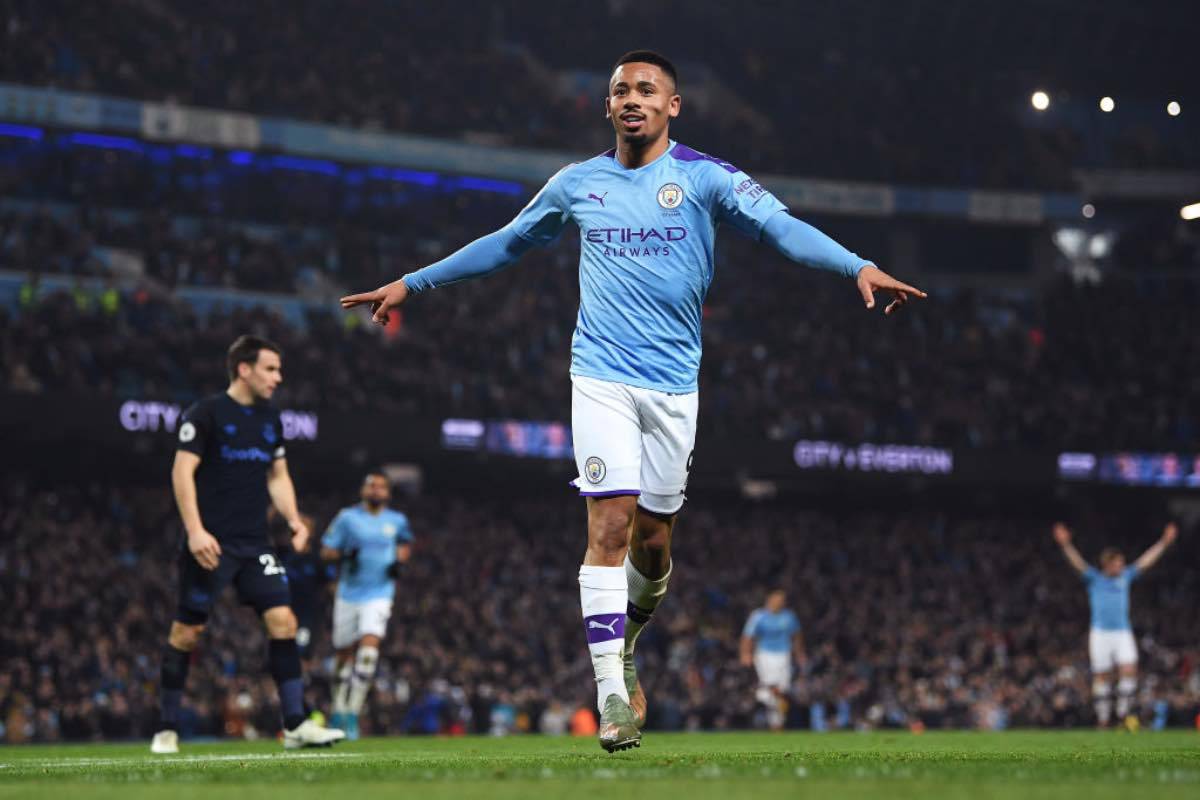 Premier League, Manchester City-Everton: doppietta di Gabriel Jesus, primo ko per Ancelotti