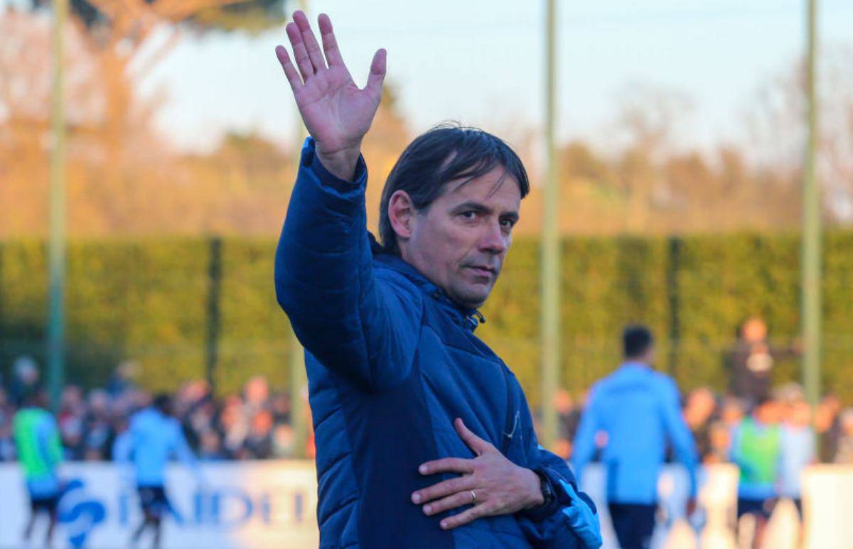 Simone Inzaghi in conferenza stampa per Brescia-Lazio 