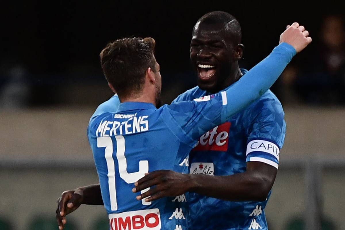 Napoli, i tempi di recupero di Koulibaly, Mertens e Allan