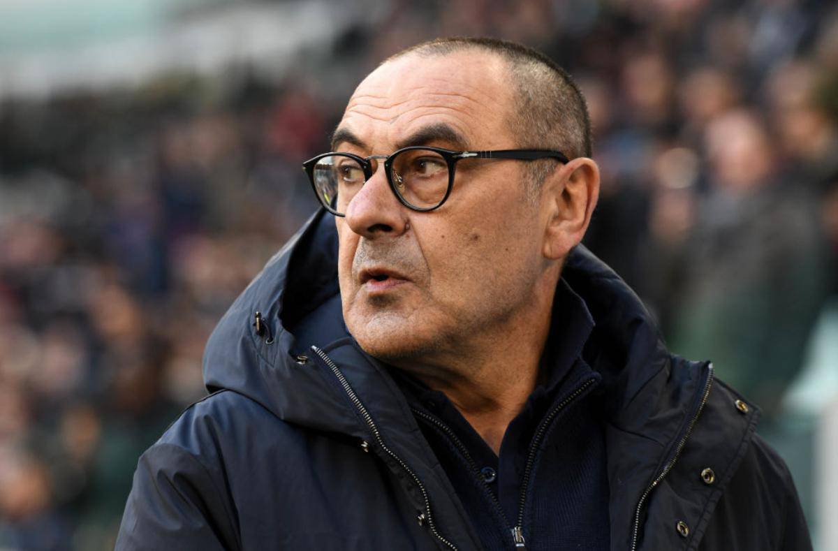 Sarri in conferenza stampa per Roma-Juventus 