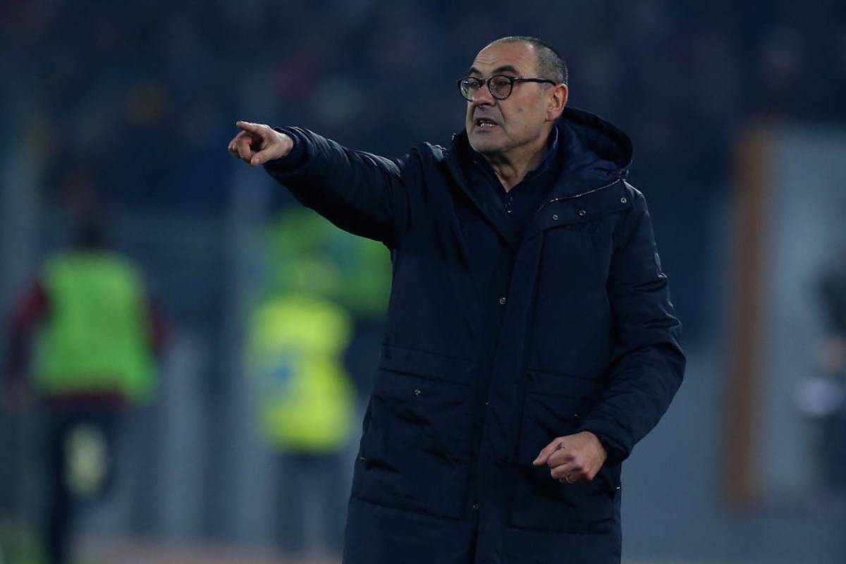 Sarri in conferenza per Juventus-Roma