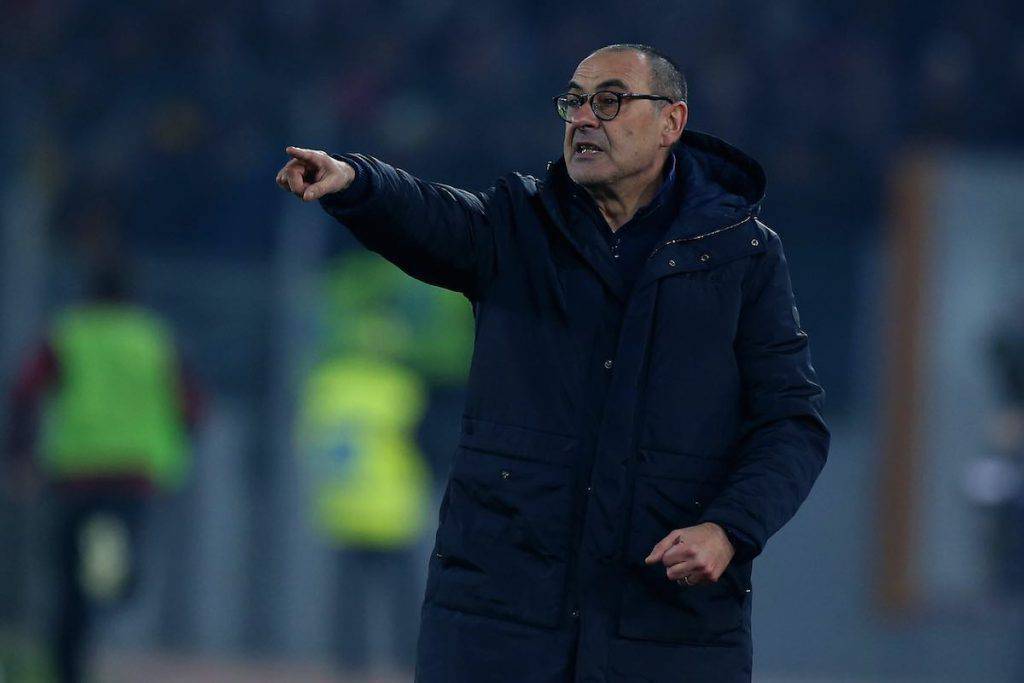 Sarri nel post gara contro la Roma