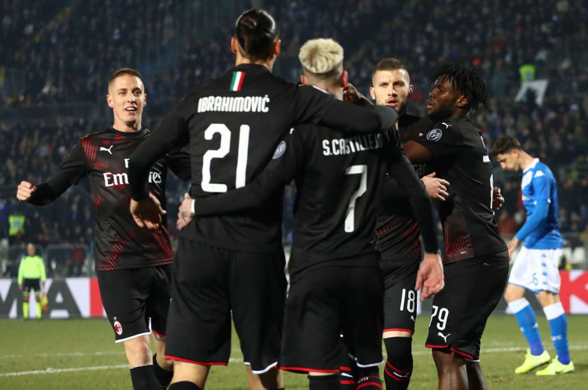 Brescia-Milan 0-1, Rebic decisivo, i rossoneri agganciano la zona Europa