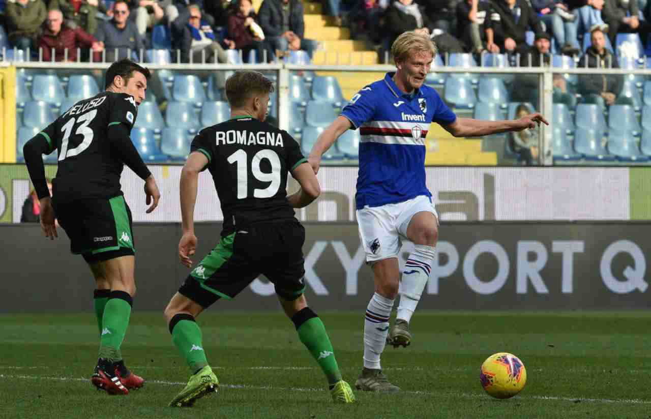 Serie A, highlights Sampdoria-Sassuolo: gol e sintesi partita - VIDEO