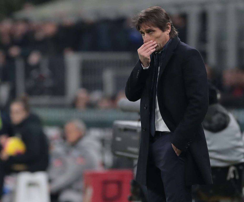 Antonio Conte nel post partita di Europa League