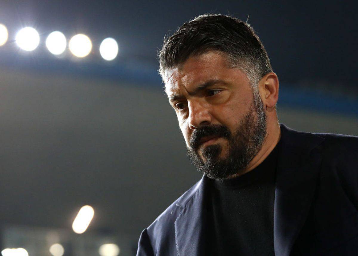 Gattuso in conferenza stampa per Napoli-Torino