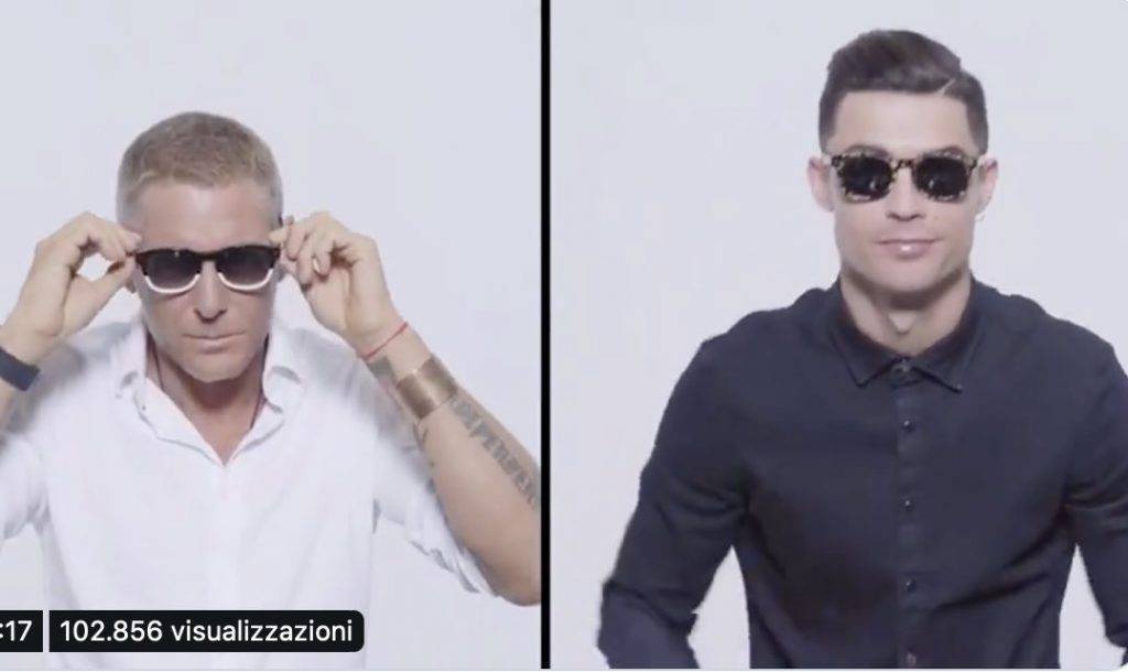 Lapo Elkann, spot occhiali con CR7