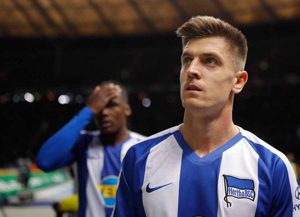 Piatek subito in gol con l'Hertha Berlino