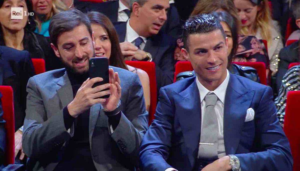 Ronaldo fra il pubblico di Sanremo