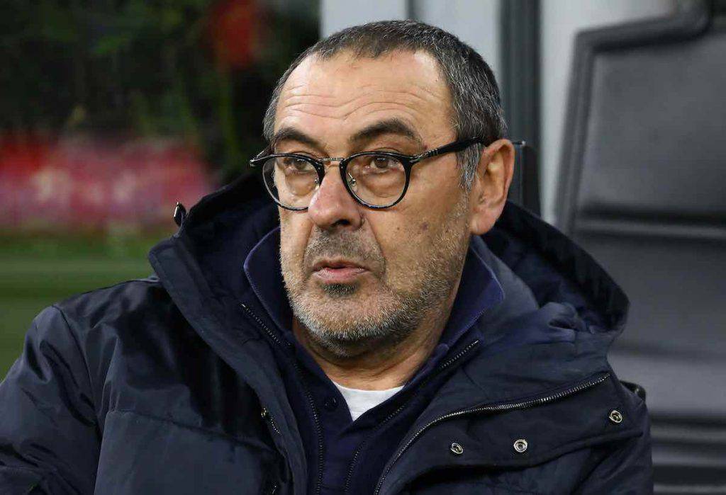 Sarri nel post gara di San Siro nella semifinale di Coppa Italia