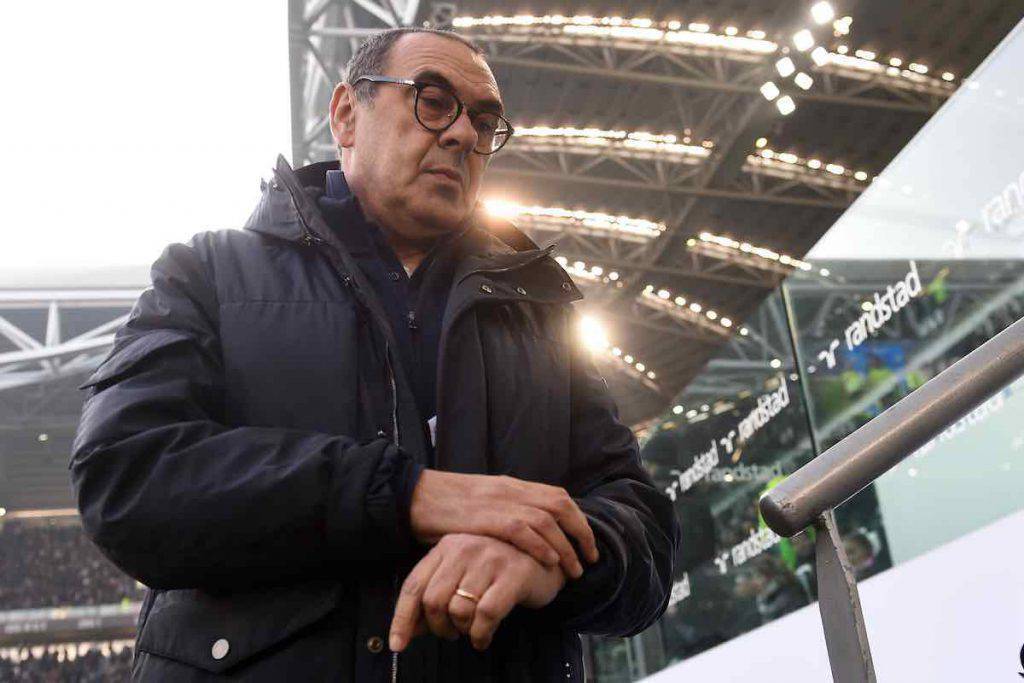 Sarri nel post partita contro la Fiorentina