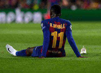 Dembelé, possibile forfait del francese contro la Juventus (Getty Images)