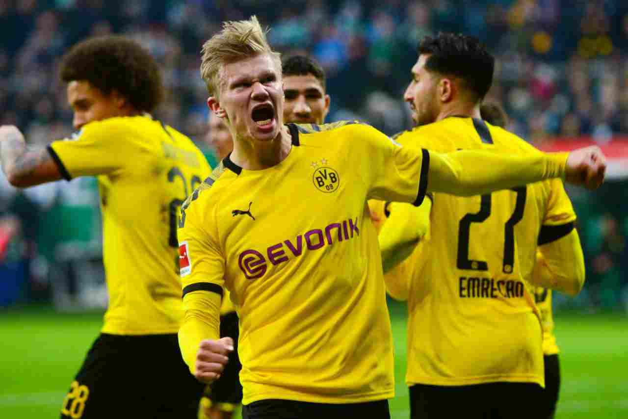 Bundesliga, risultati 22 febbraio: Haaland segna ancora, il Borussia Dortmund passa a Brema