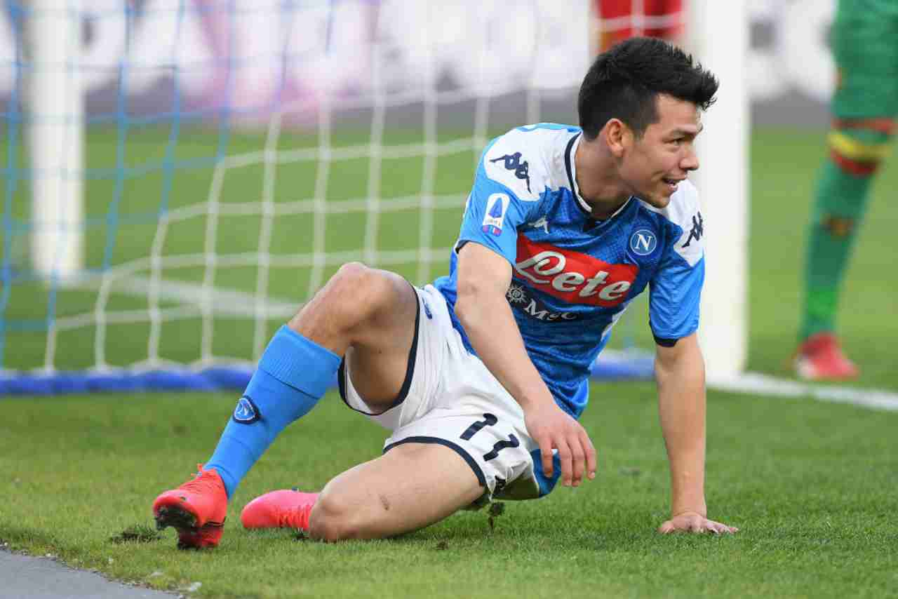 Napoli, caso Lozano: escluso da Gattuso, osannato in Messico