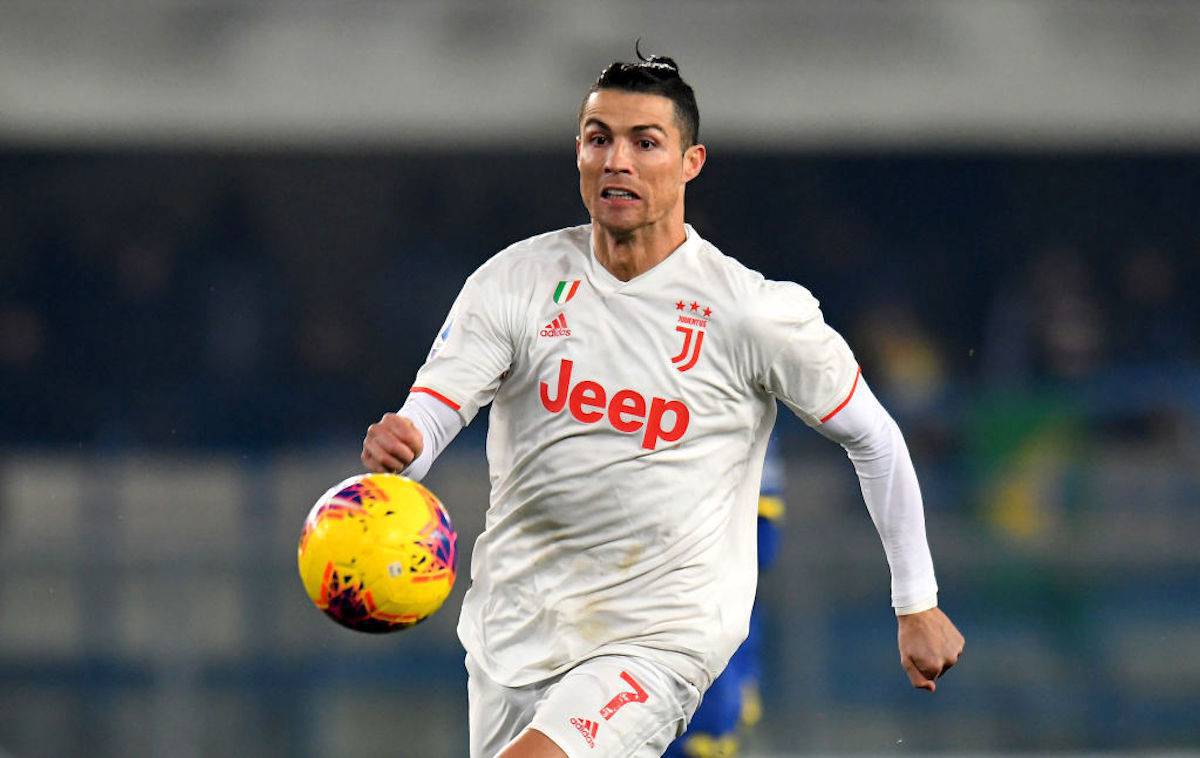 Cristiano Ronaldo, infuriato dopo il ko della Juventus a Verona