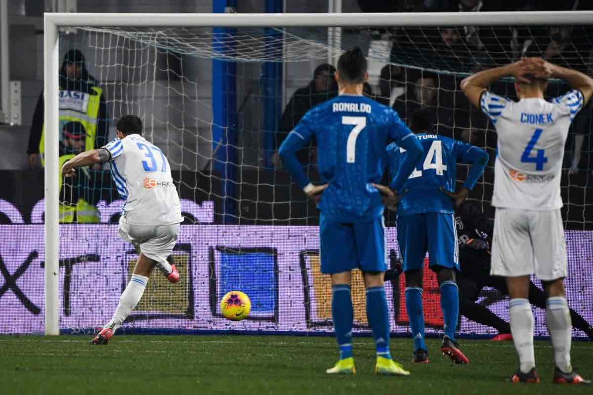 Spal-Juventus, penalty concesso senza VAR: il motivo