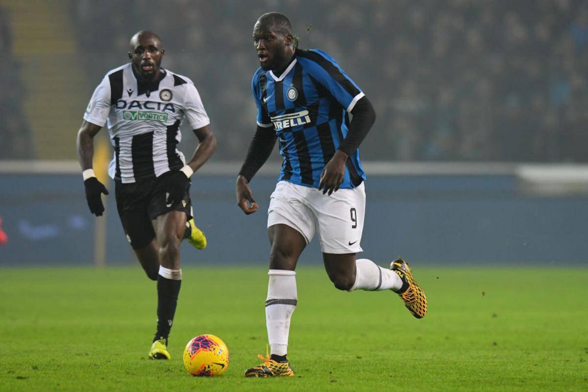 Udinese-Inter 0-2: Lukaku implacabile, doppietta e Juve a -3