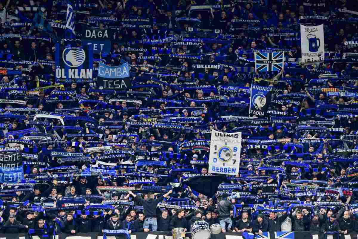 I tifosi dell'Atalanta a San Siro per il match con il Valencia