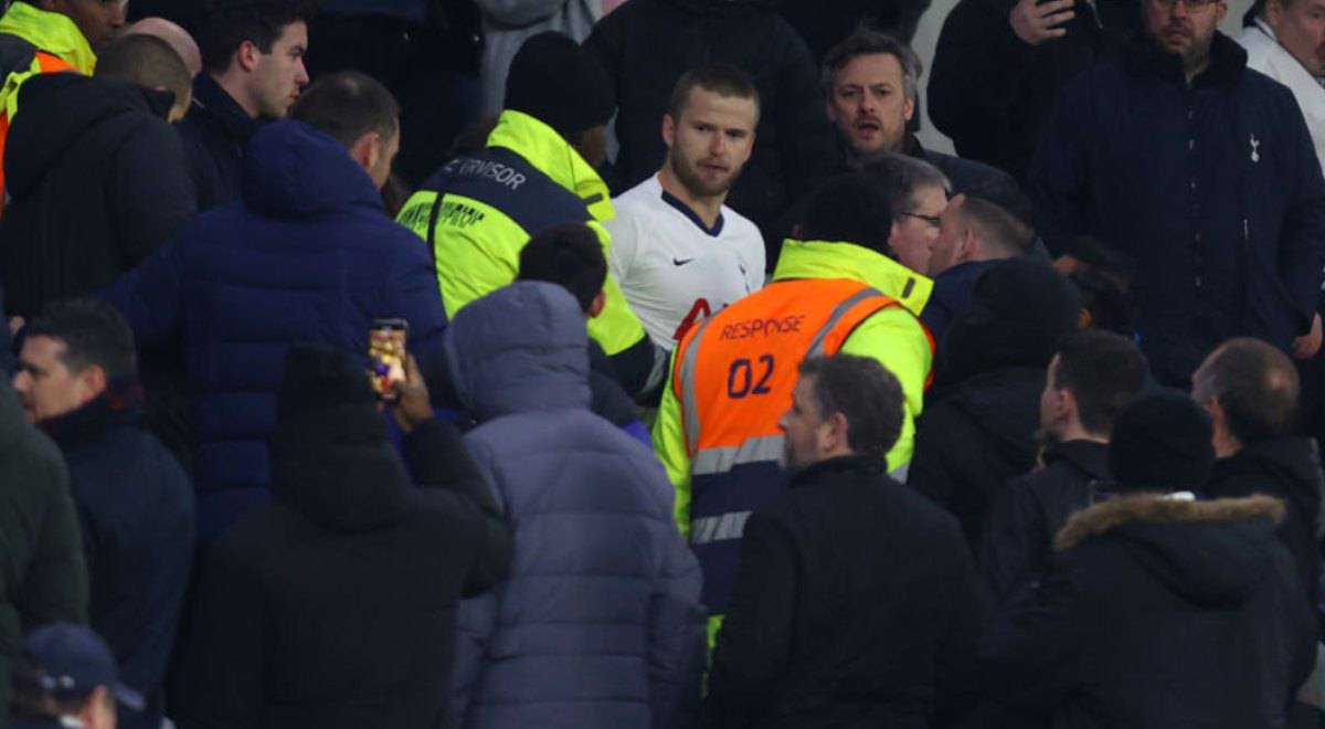 Dier insegue tifoso sugli spalti dopo Tottenham-Norwich 