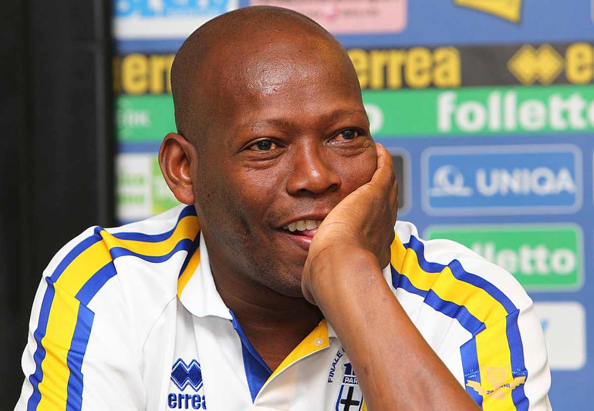  Asprilla nel 2013 con la maglia del Parma per i 20 dalla vittoria in Coppa Uefa 