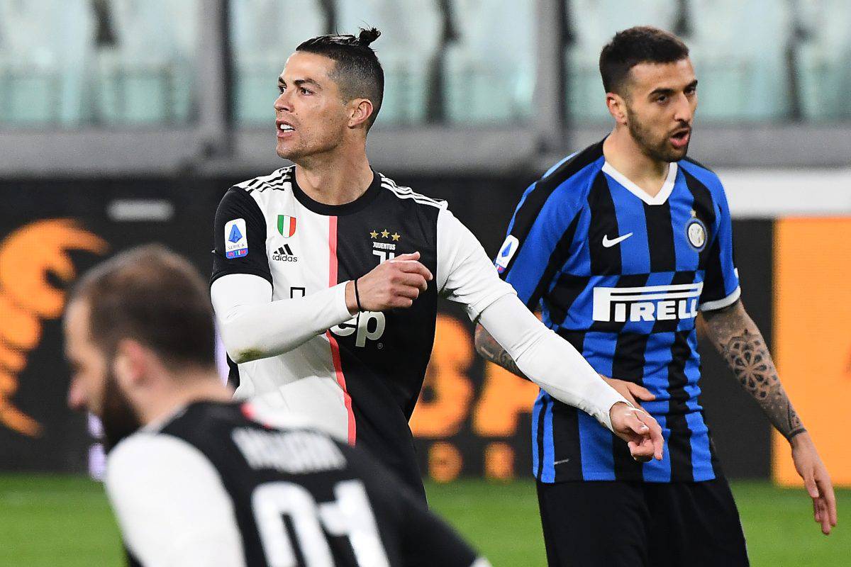 Cristiano Ronaldo durante l'ultimo Juventus-Inter (Getty Images)