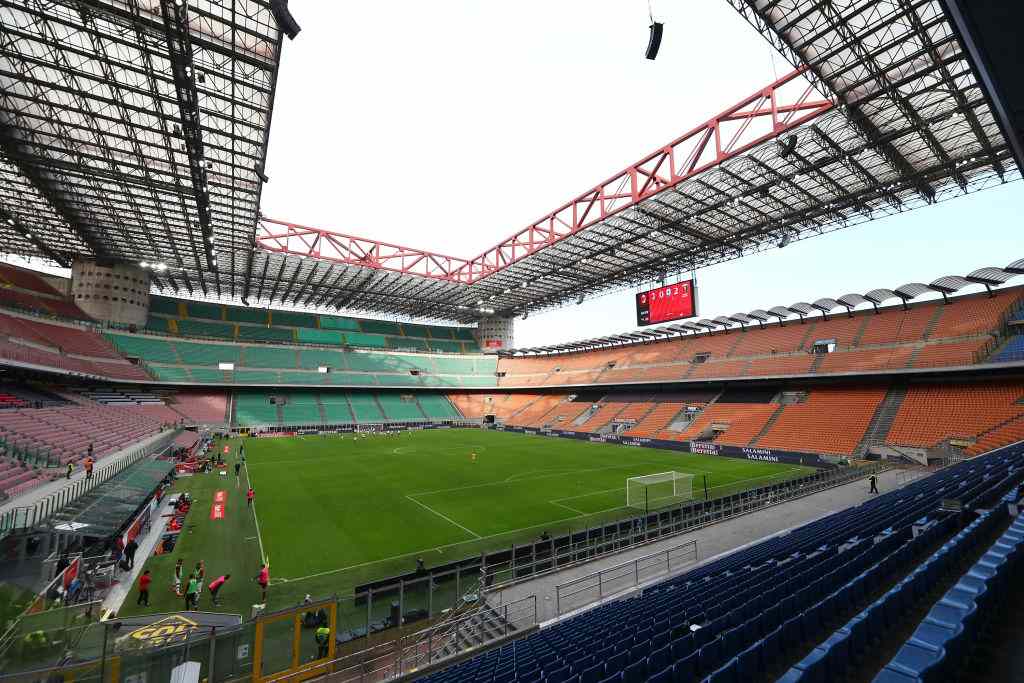 San Siro senza pubblico sugli spalti (Getty Images)