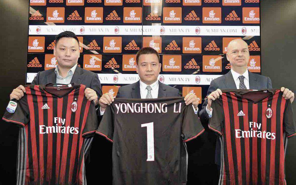 Yonghong Li ricorda il periodo alla presidenza del Milan