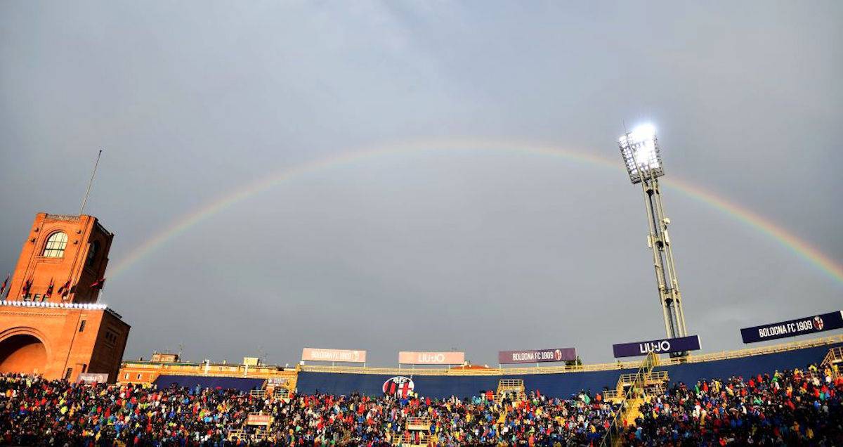 Lo stadio dall'Ara di Bologna