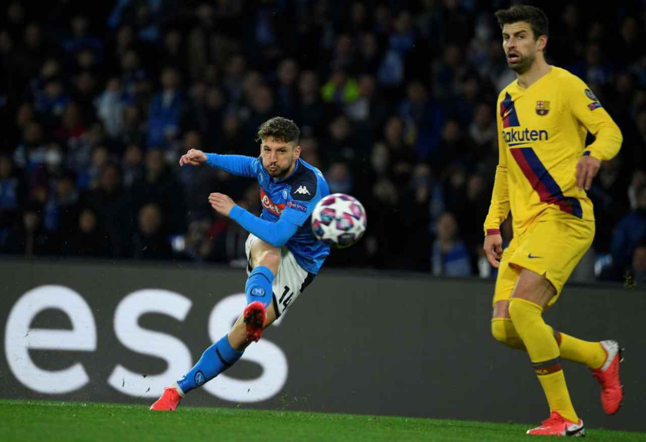 Mertens, la maglia di Napoli-Barcellona vale già 2600 euro