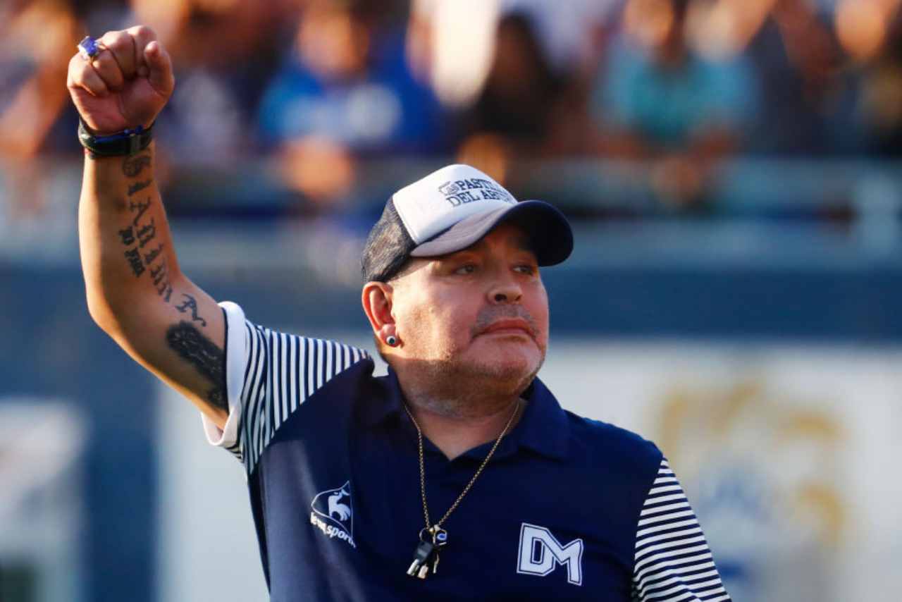 Maradona nella top 11 degli argentini nel Napoli (Getty Images) 