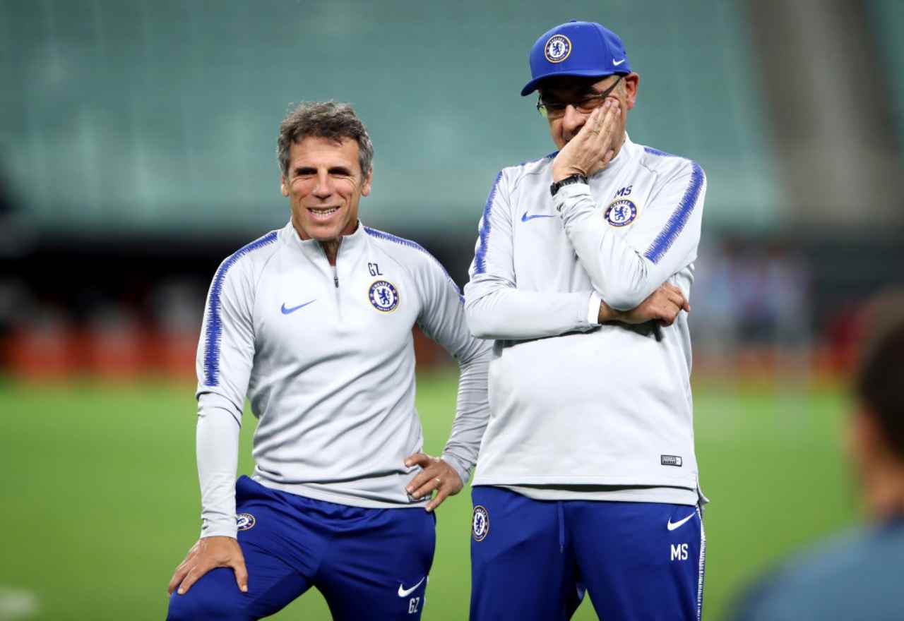 Zola, retroscena sull'esperienza di Sarri al Chelsea (Getty Images)