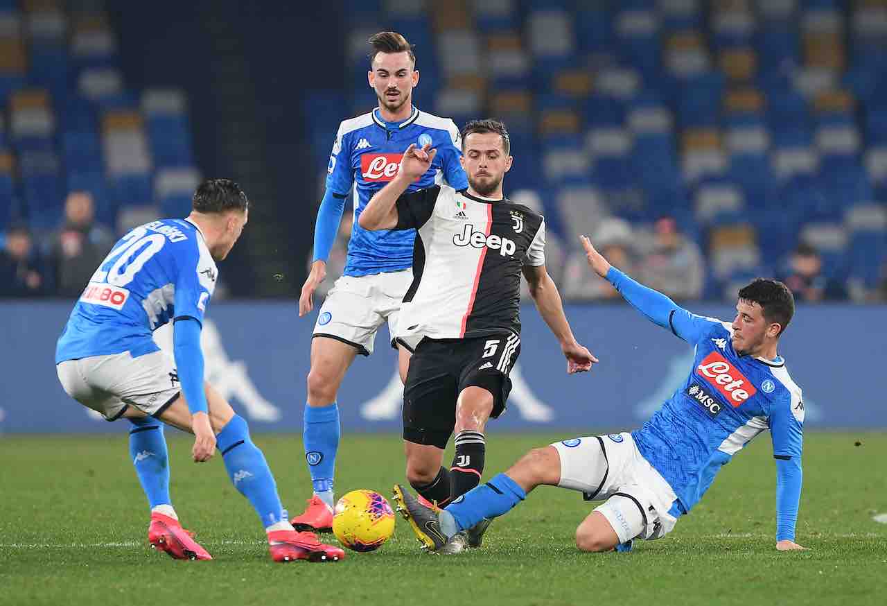 Napoli-Juventus, arbitro e assistenti della finale (Getty Images)