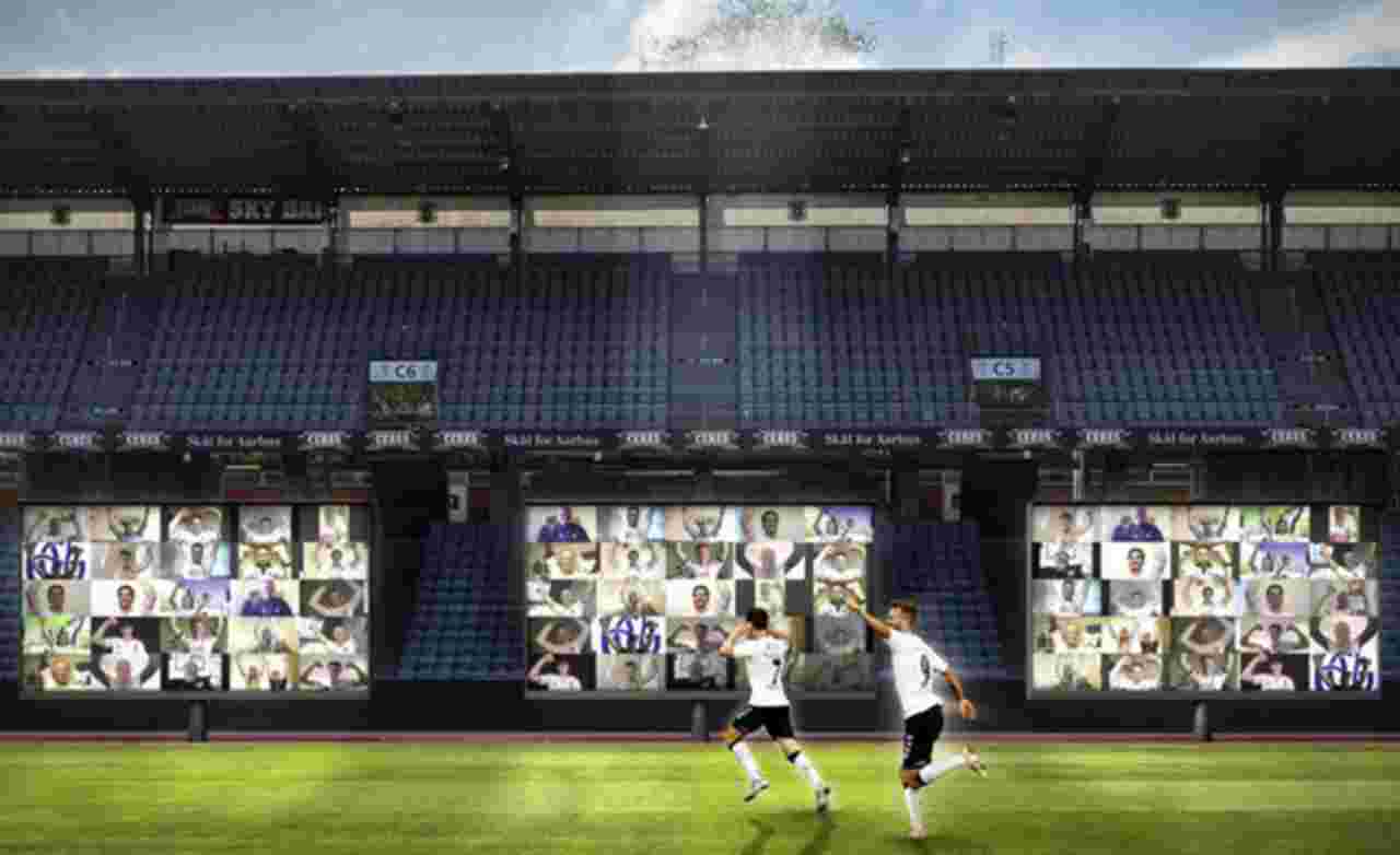 Allo stadio con Zoom: l'AGF Aarhus lancia le tribune virtuali