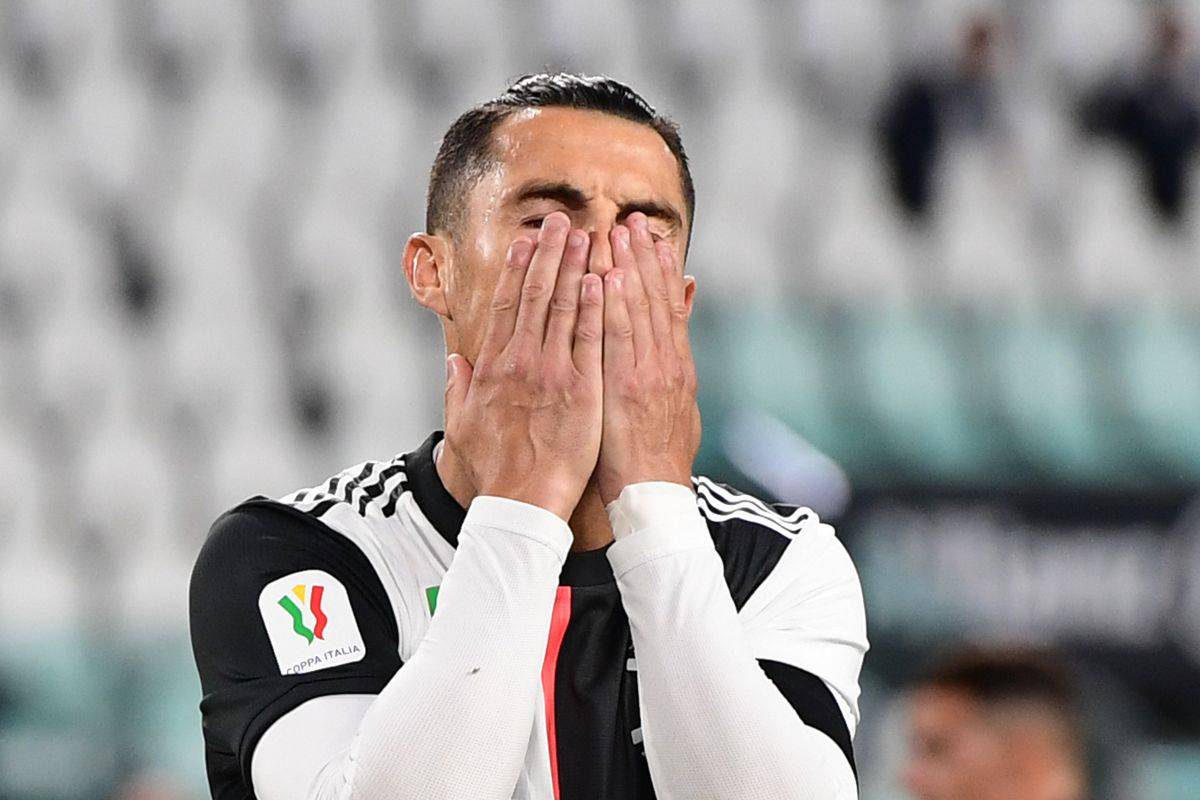 Cristiano Ronaldo ha offerto una prestazione negativa contro il Milan in Coppa Italia (Getty Images)