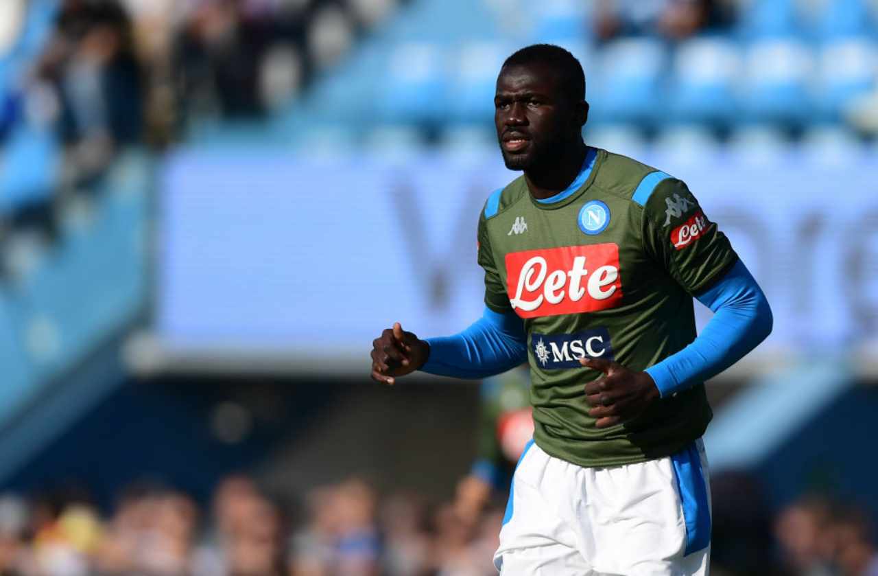 Koulibaly, pressing del Manchester United (Getty Images)