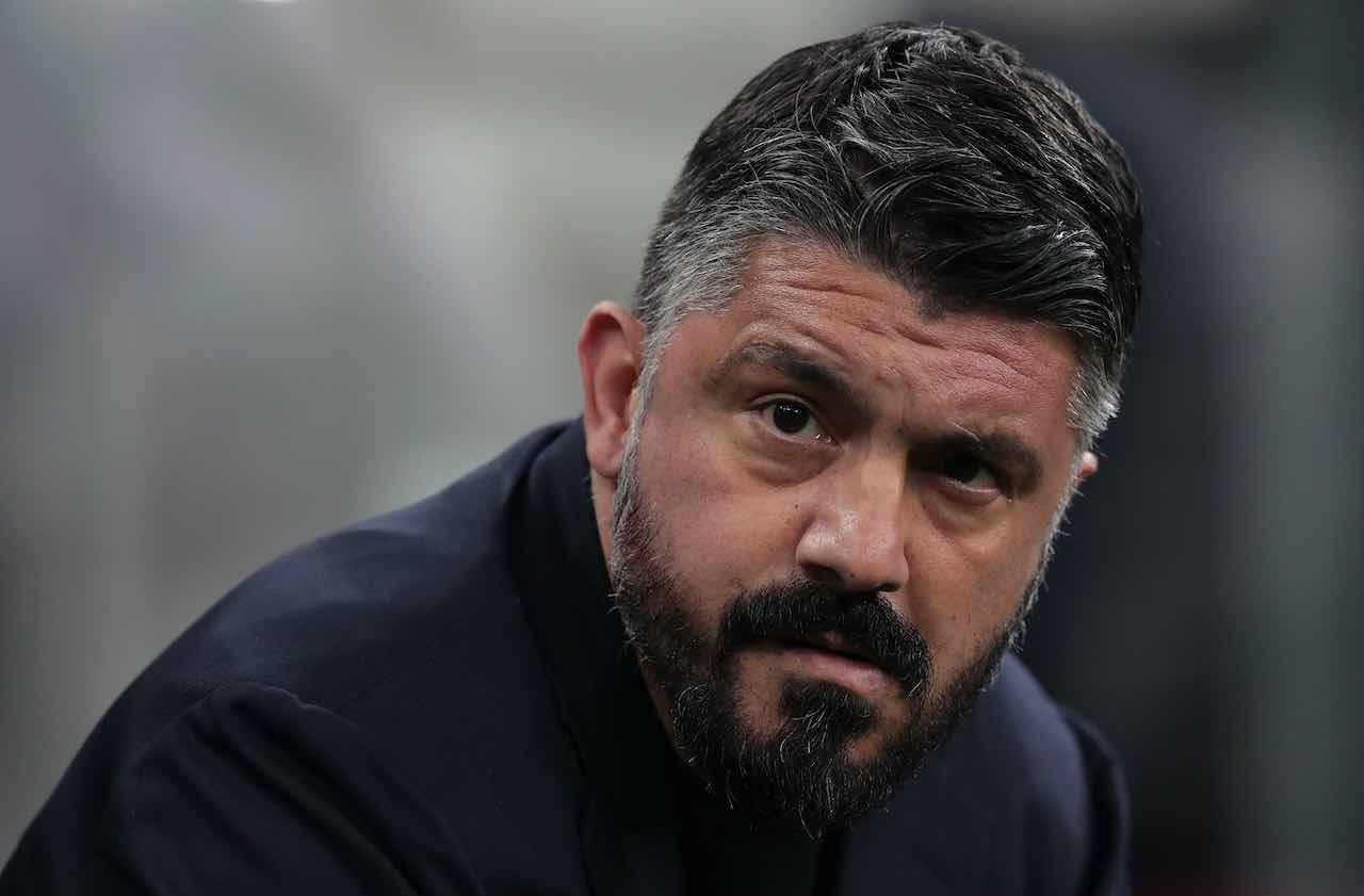 Napoli-Inter, occhi lucidi per Gattuso (Getty Images)