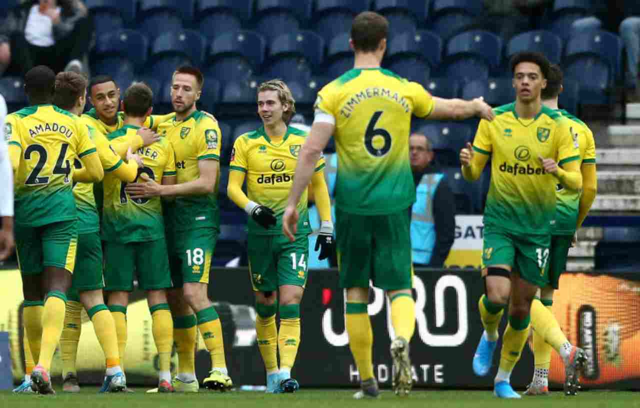 Norwich, un positivo al Covid (Getty Images)