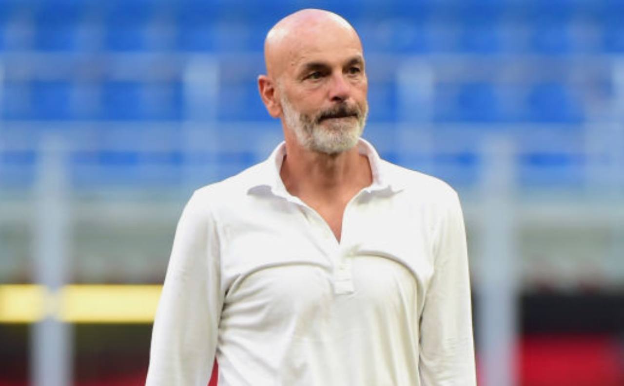 Stefano Pioli in conferenza stampa (Getty Images) 