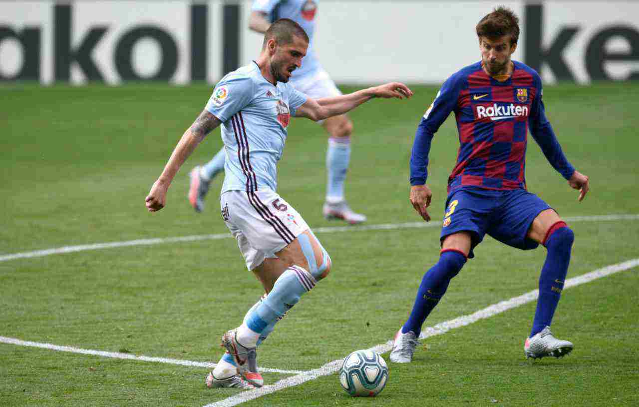 Un'immagine della sfida Celta-Barcellona