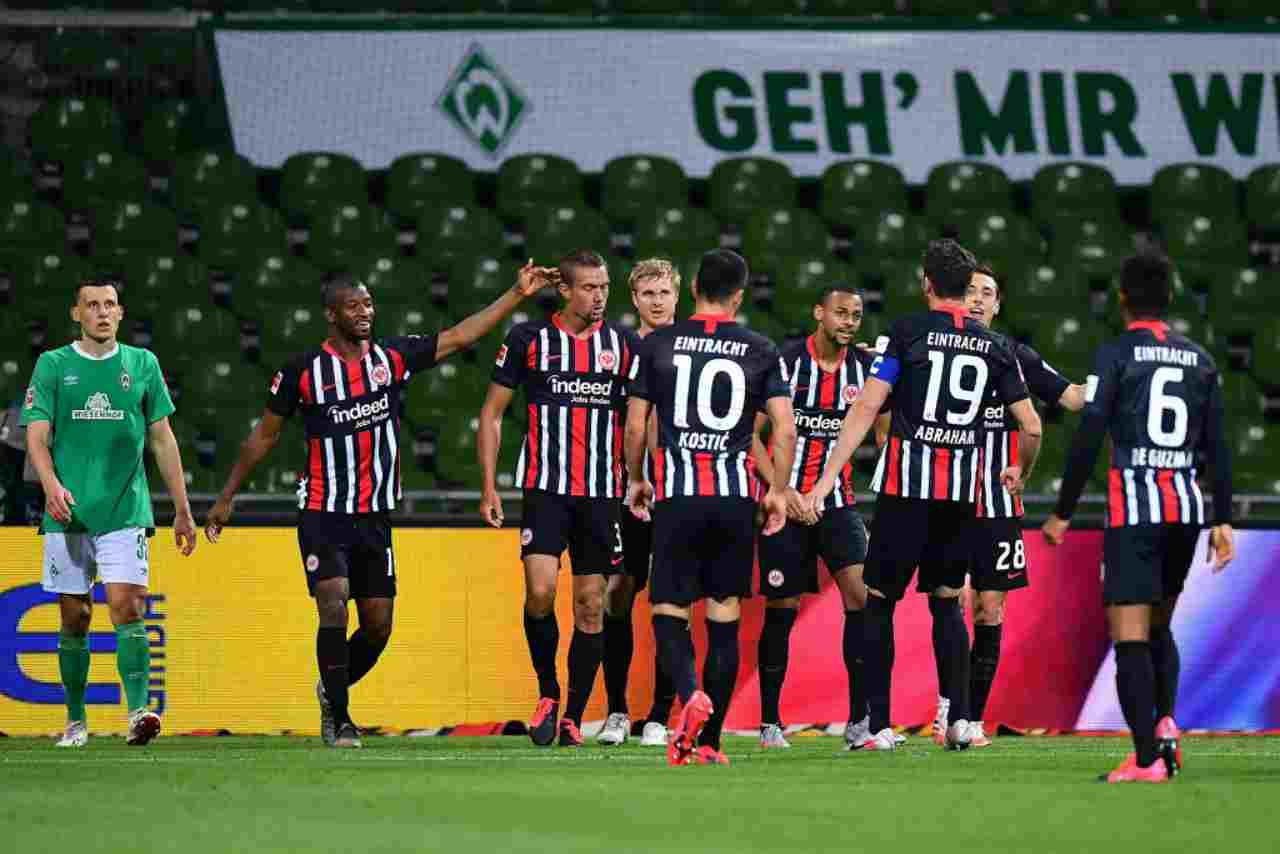 Bundesliga: Andre Silva segna ancora, l'Eintracht Francoforte vola a Brema